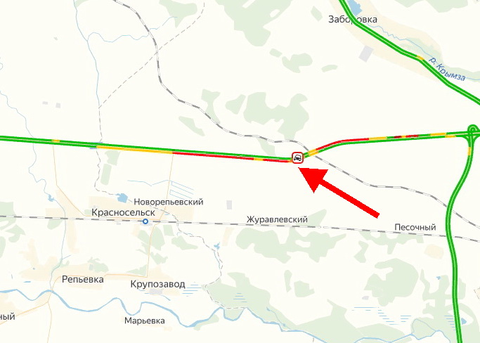 98 км трассы м5